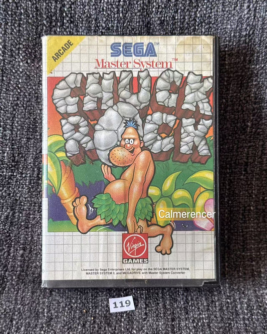 Chuck Rock Game - No manual - Sega Master System