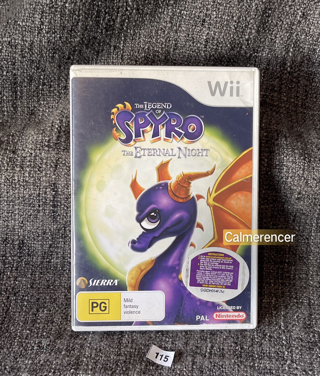 The Legend Of Spyro The Eternal Night - Nintendo Wii game – The