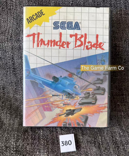Thunder Blade Game - Sega Master System