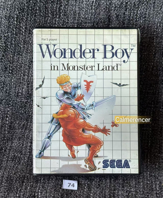 Wonder Boy In Monster Land Game - Sega Master System