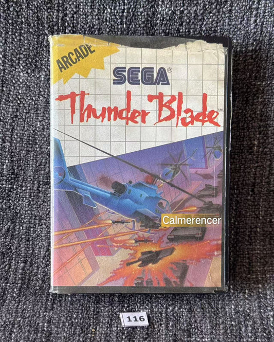 Thunder Blade Game - Sega Master System