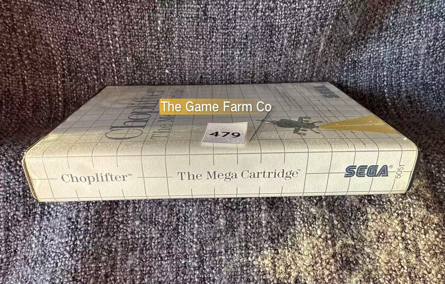 Choplifter Sega Master System Physical Game CIB PAL Tested Used