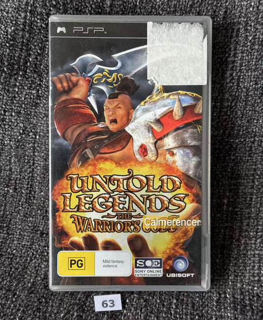 Untold Legends: The Warriors Code PSP Game - PlayStation Portable