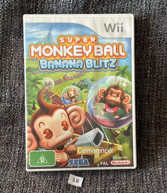 Super Monkey Ball Banana Blitz -  Nintendo Wii game