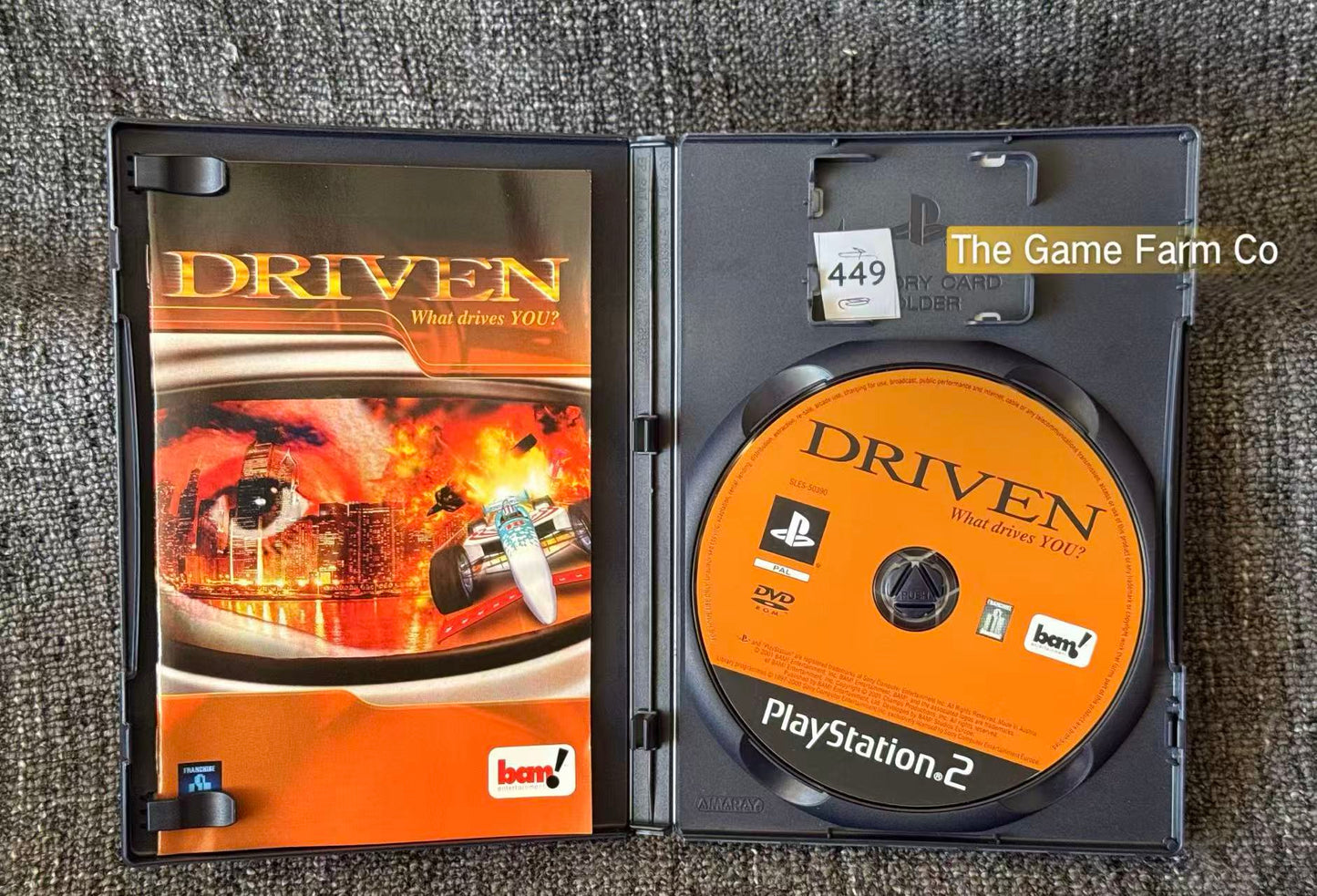Driven PS2 Physical Game CIB PAL Tested Used Mint Condition