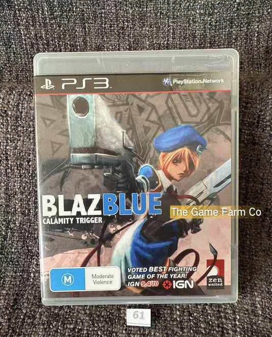 Blaze Blue Calamity Trigger Game - PS3 - Sony Playstation 3