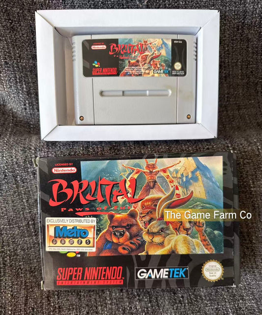 Brutal Paws Of Fury Boxed - Super Nintendo (Snes) Game