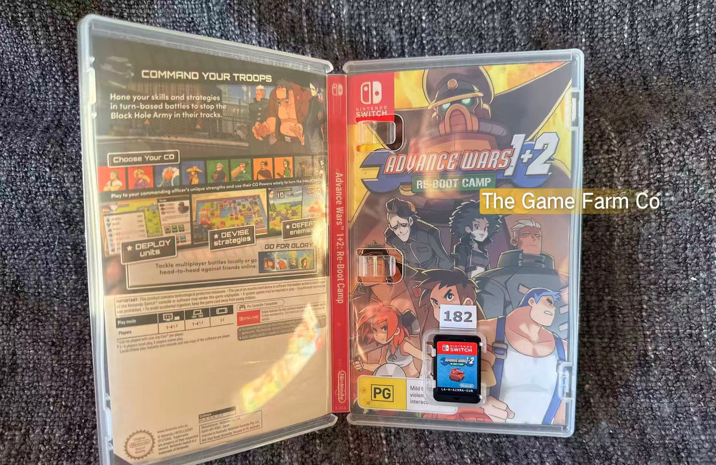 Advance Wars 1+2: Re-Boot Camp (Nintendo Switch) Complete CIB Physical Cartridge PAL