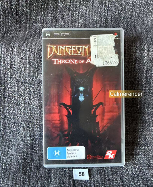 Dungeon Siege Throne Of Agony - No manual PSP Game - Playstation Portable