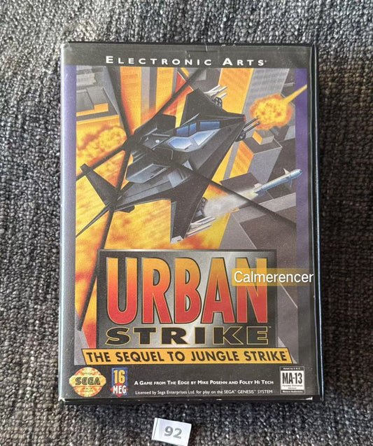 Urban Strike The Sequel To Jungle Strike Game - Sega Mega Drive