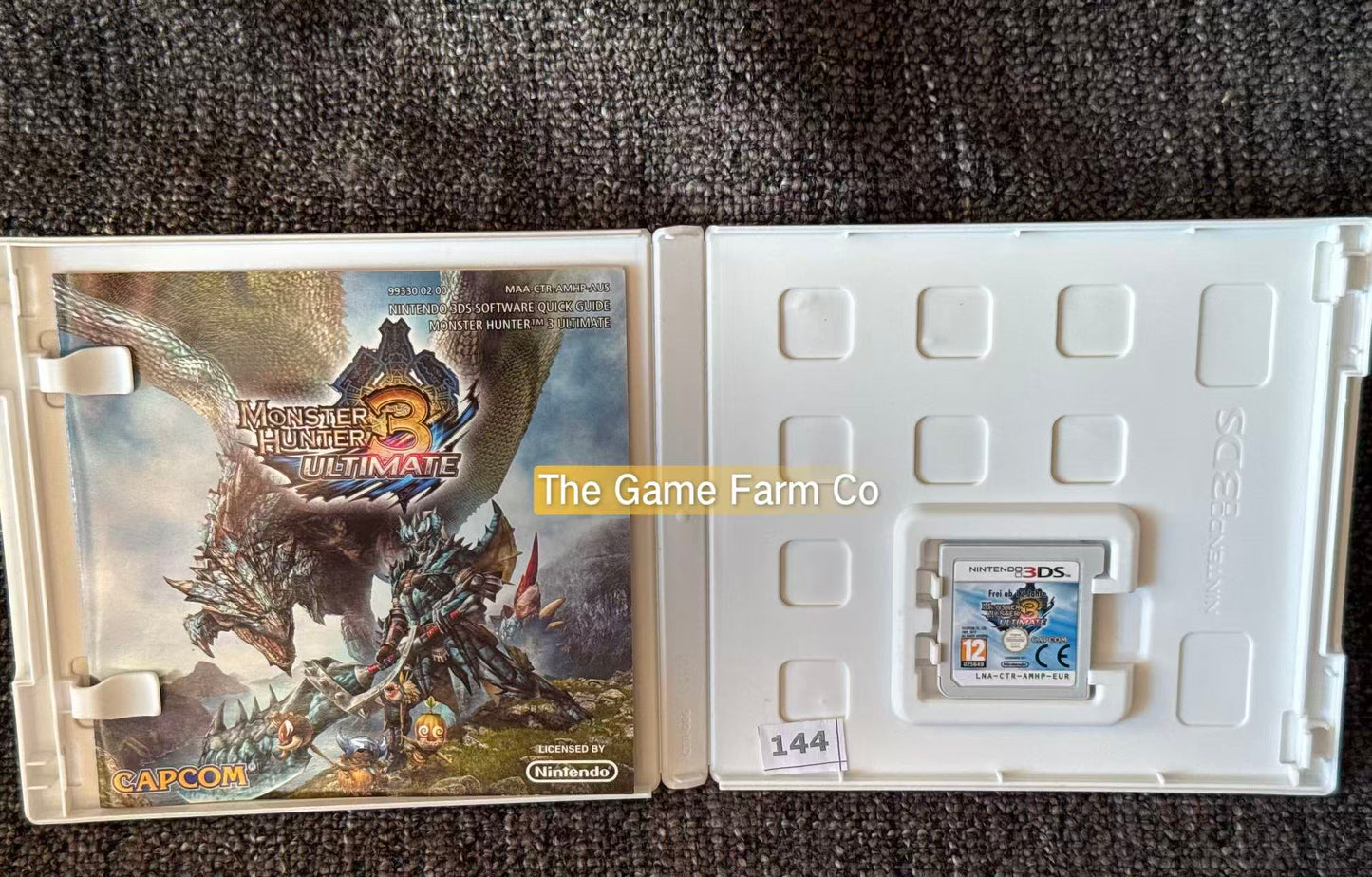 Monster Hunter 3 Ultimate Nintendo 3DS Complete PAL Tested Used