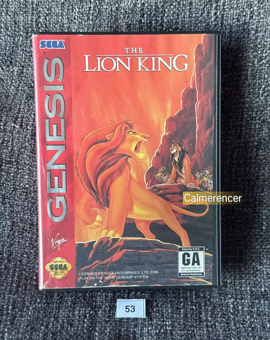 The Lion King Game - No manual Sega Genesis