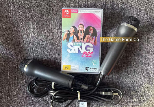 Lets Sing 2022 with 2x Microphones Switch Game - Nintendo Switch