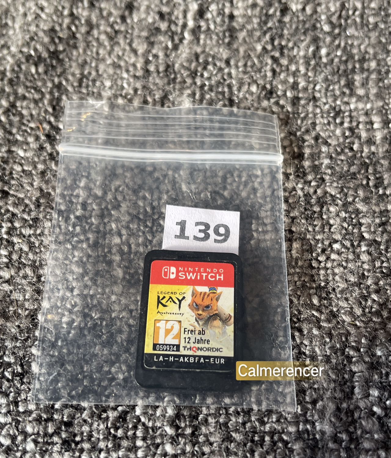 Legend Of Kay Anniversary Loose Game (No case) - Nintendo Switch