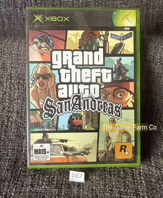 Grand Theft Auto San Andreas Game In Excellent Condition Microsoft Xbox Original