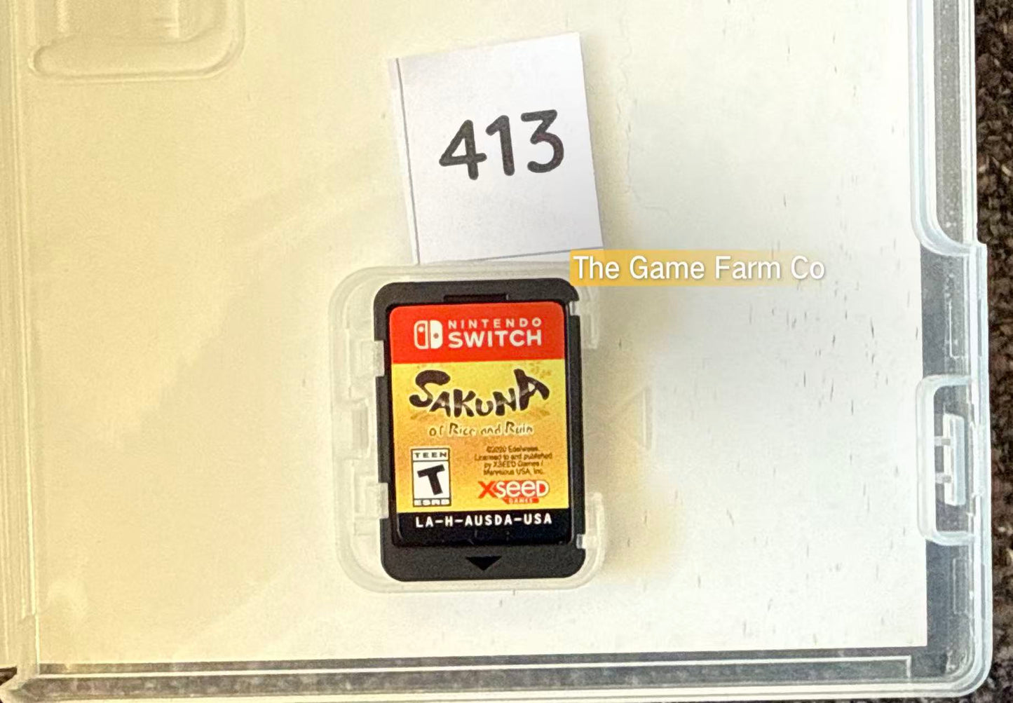 Sakuna: Of Rice and Ruin Nintendo Switch Physical Game Loose NTSC Tested Used
