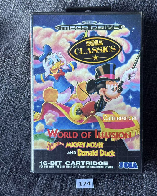 World Of Illusion Starring Mickey Mouse And Donald Duck - No manual - Game - Sega Mega Drive