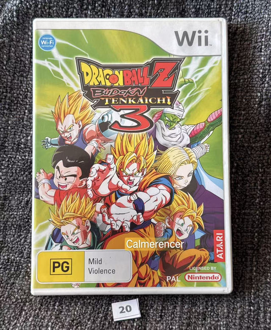 Dragonball Z Budokai Tenkaichi 3 -  Nintendo Wii game