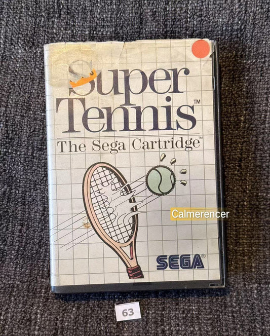 Super Tennis Game Missing Manual - Sega Master System