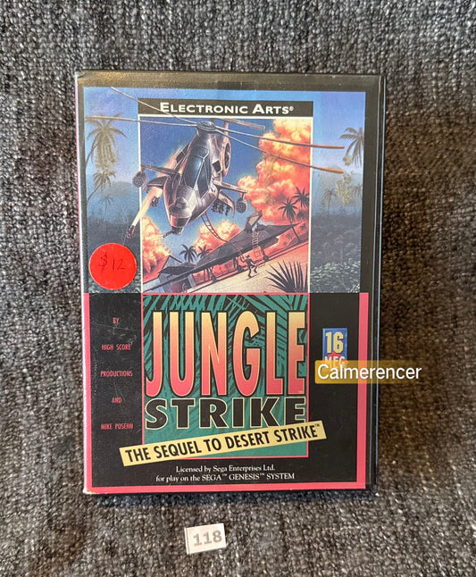 Jungle Strike The Sequel to Desert Strike Game - No manual - Sega Mega Drive
