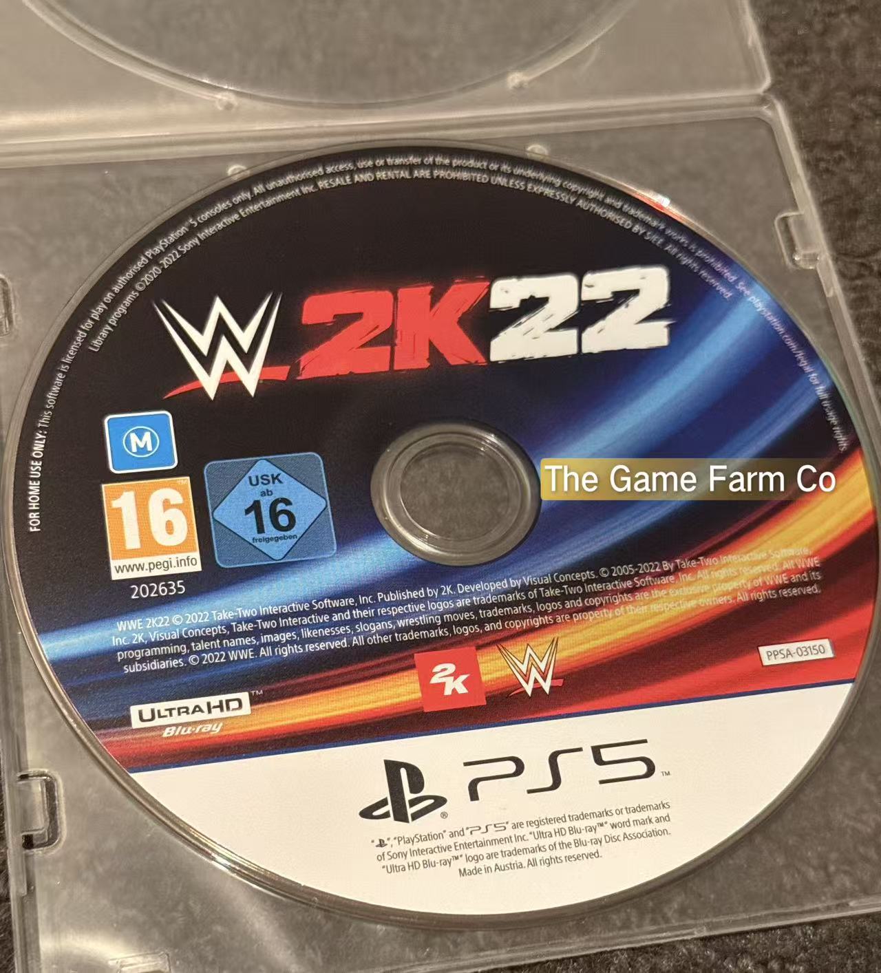 W2K22 Multi-Player Wrestling Loose Game - Sony Playstation 5