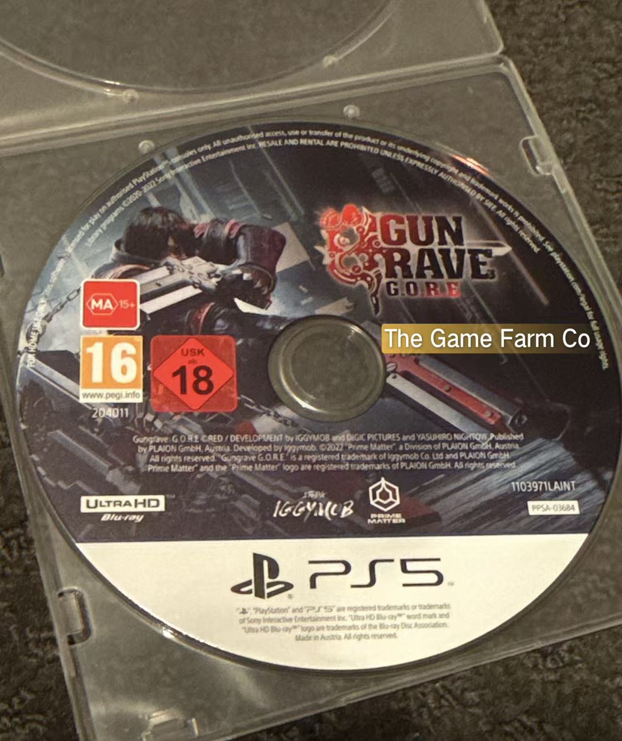 Gun Grave G.O.R.E Loose Game - Sony Playstation 5