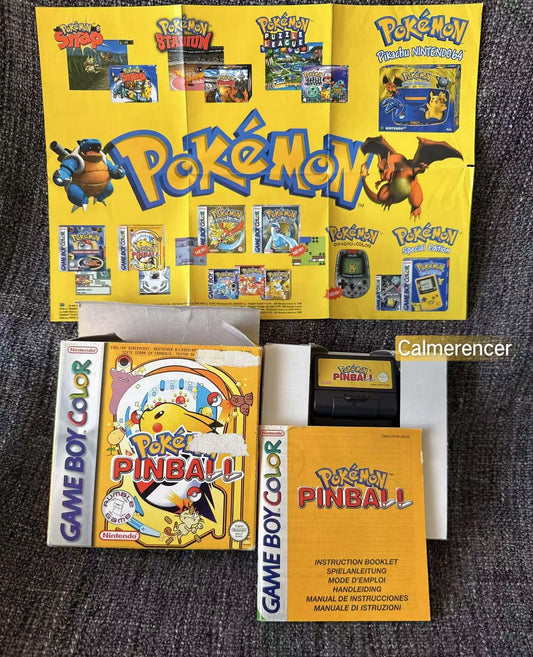 Pokemon Pinball Boxed Game -Nintendo Gameboy color - Pal Version