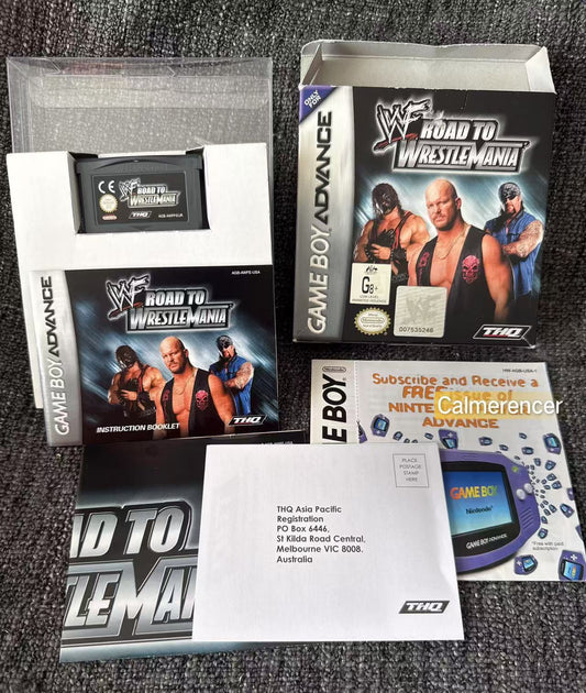WWF Road To Wrestle Mania Boxed Game -Nintendo Gameboy Advance GBA - Pal Version