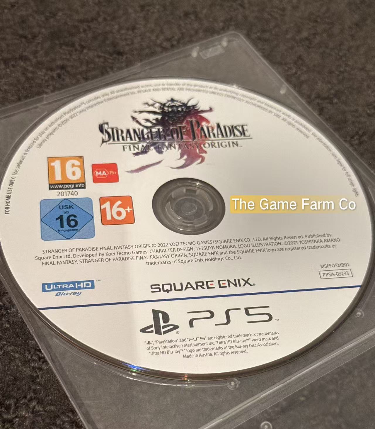 Final Fantasy Stranger Of Paradise Loose Game - Sony Playstation 5 - Pal Version