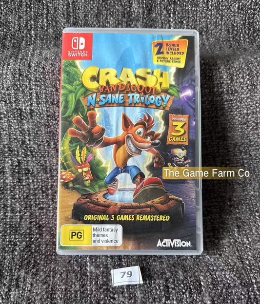 Crash Bandicoot N Sane Trilogy Game - Nintendo Switch