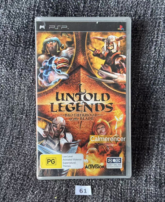Untold Legends: Brotherhood Of The Blade PSP Game - PlayStation Portable