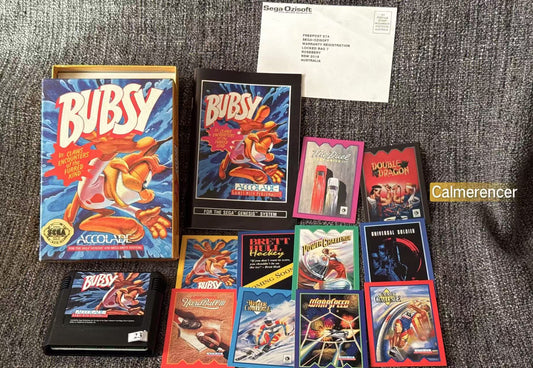 Bubsy complete with limited edition cards  - Game - Sega Mega Drive