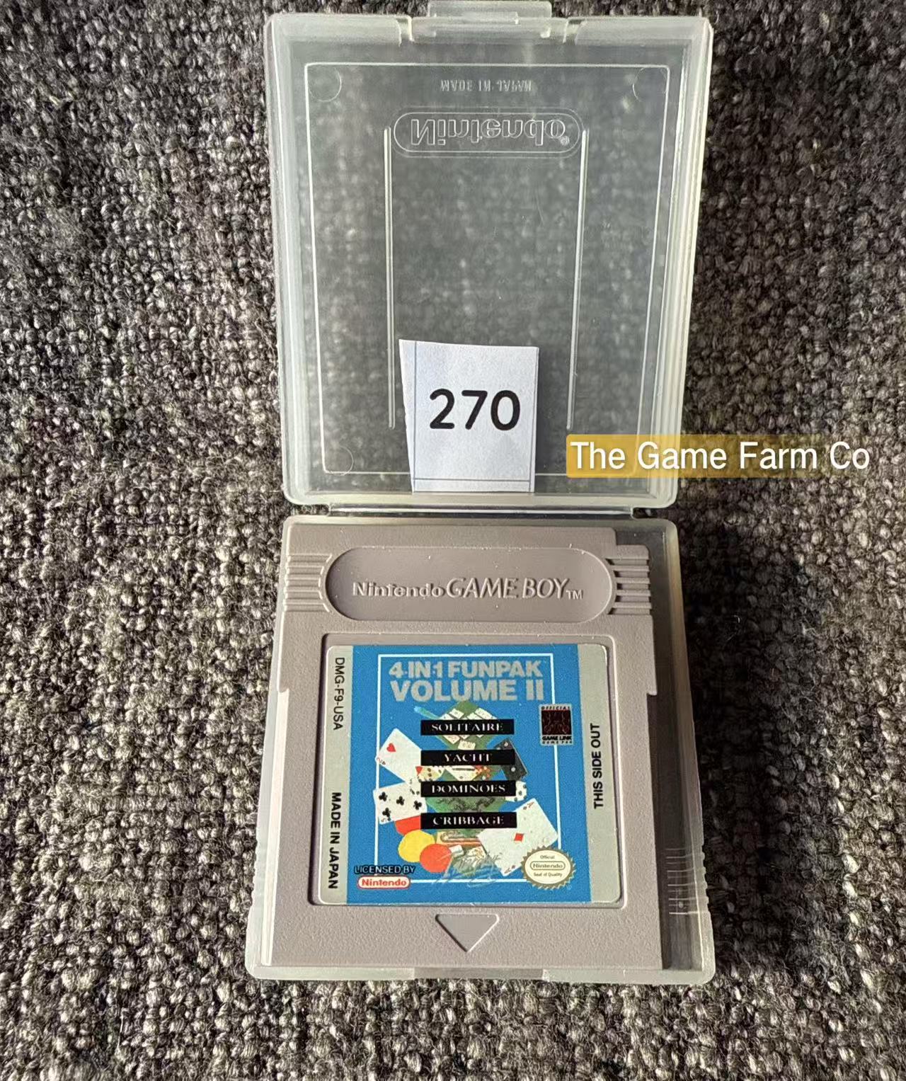 4 In 1 Funpak Volume II 2 Game + genuine case In Excellent Condition - Nintendo Gameboy