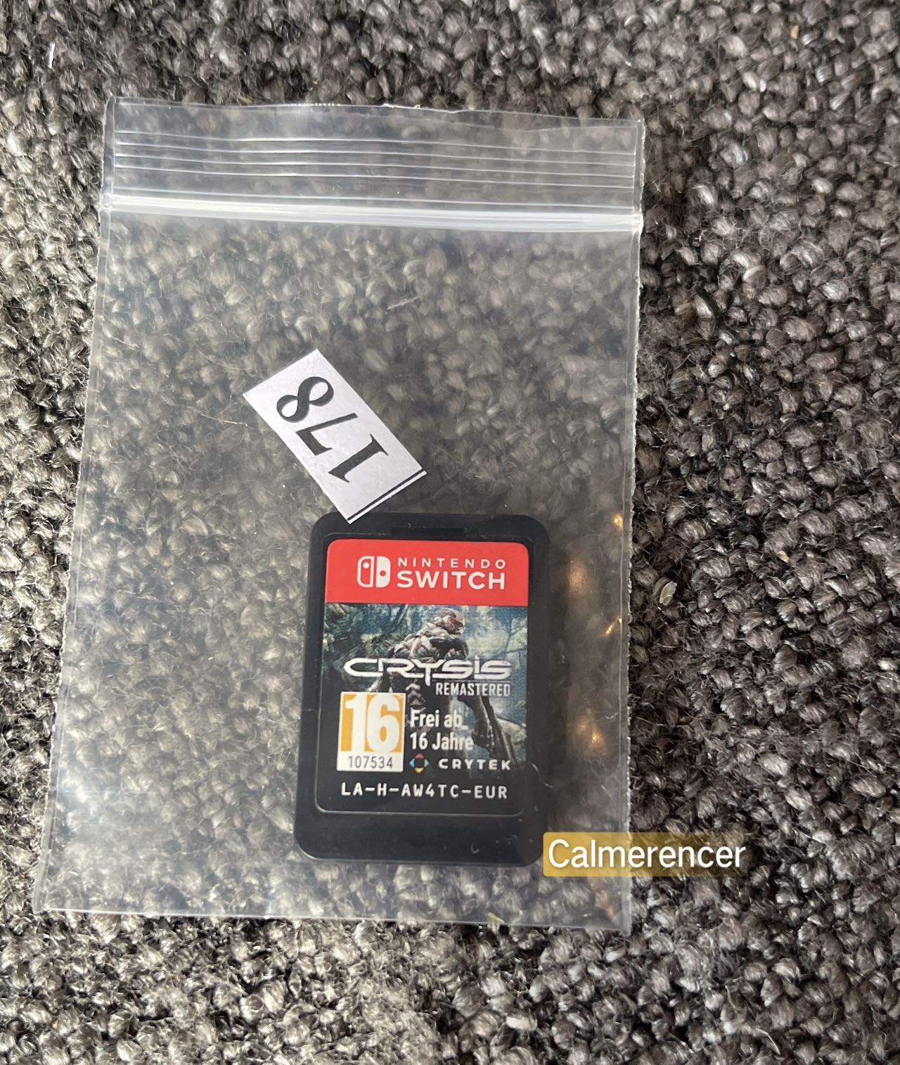 Crysis Remastered Loose Game (No case) - Nintendo Switch