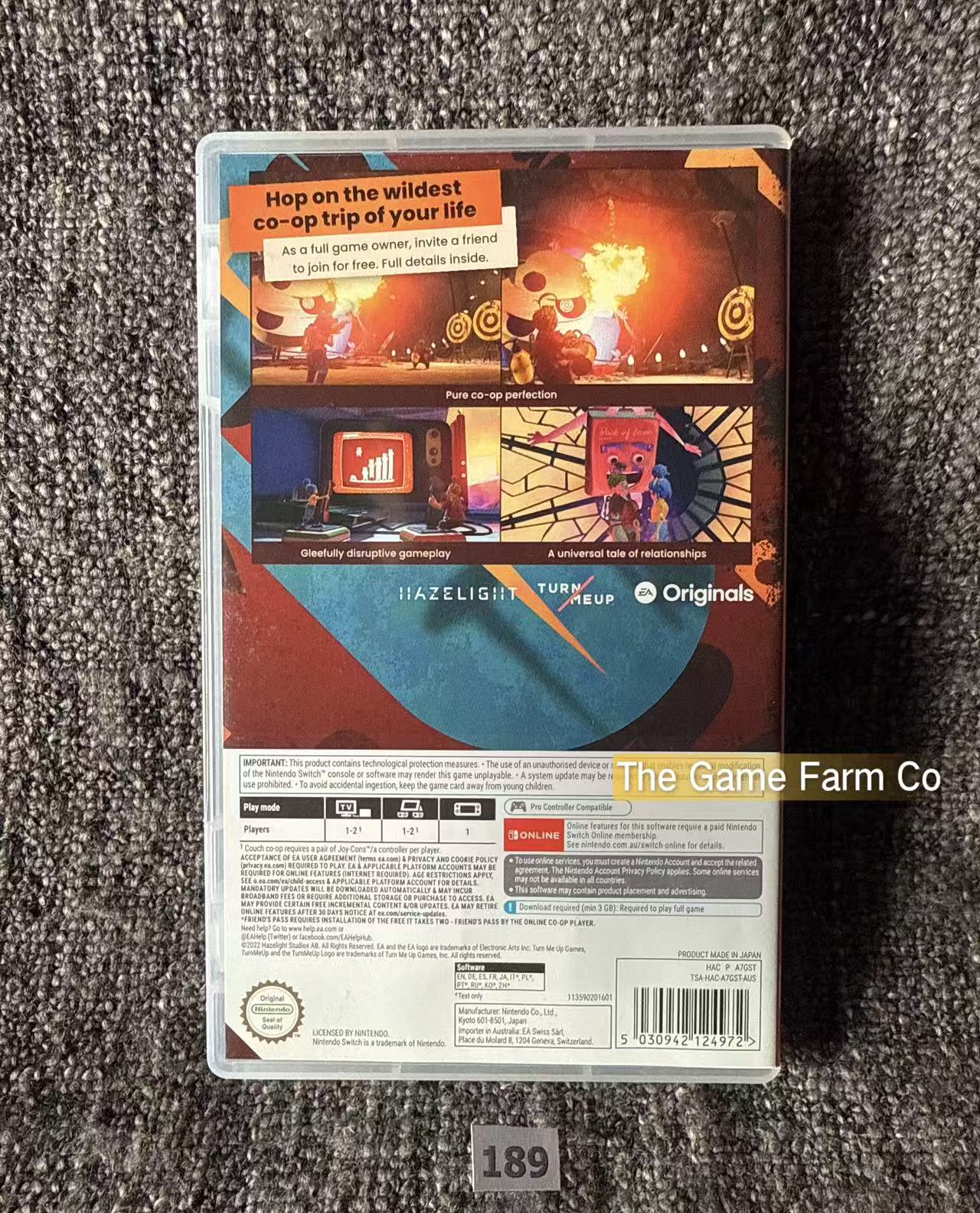 It Takes Two (Nintendo Switch) Co-Op Adventure Game Used CIB PAL