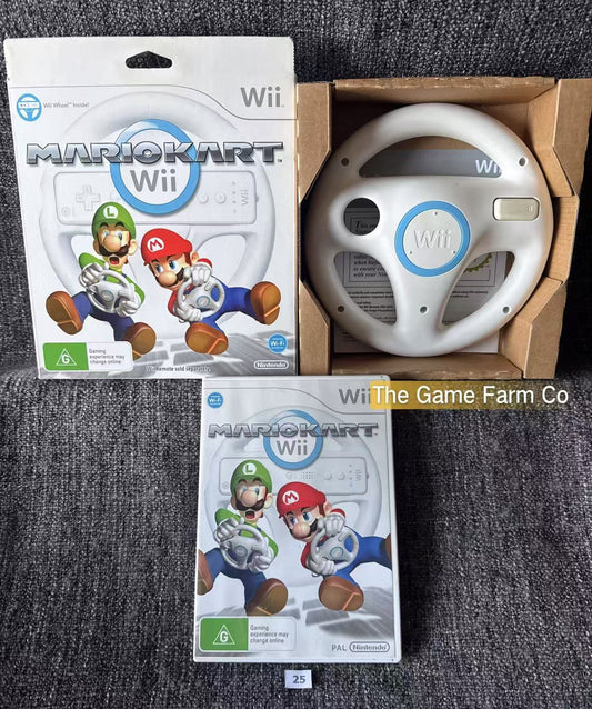 Mario Kart Game & Wheel bundle boxed - Nintendo Wii - Pal Version