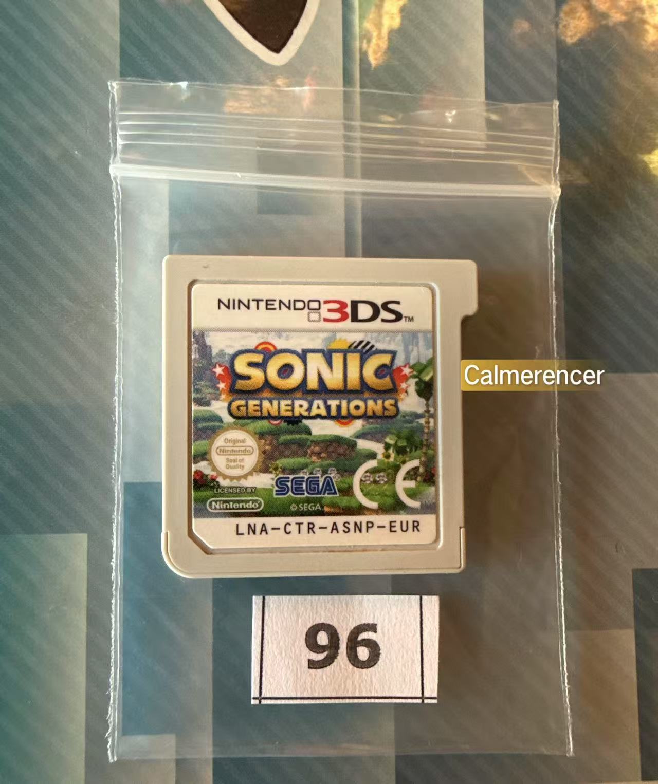 Sonic Generations Game - No case Nintendo 3DS