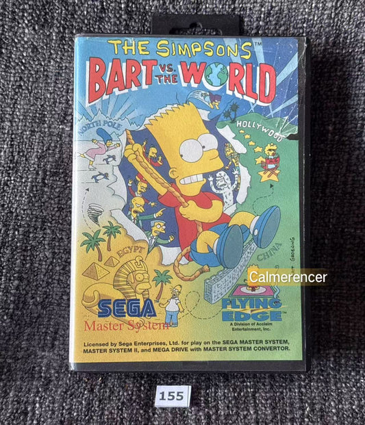 The Simpsons Bart VS The World Game - Sega Master System