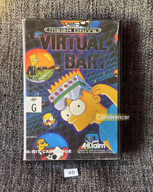 Virtual Bart - No Manual  - Game - Sega Mega Drive
