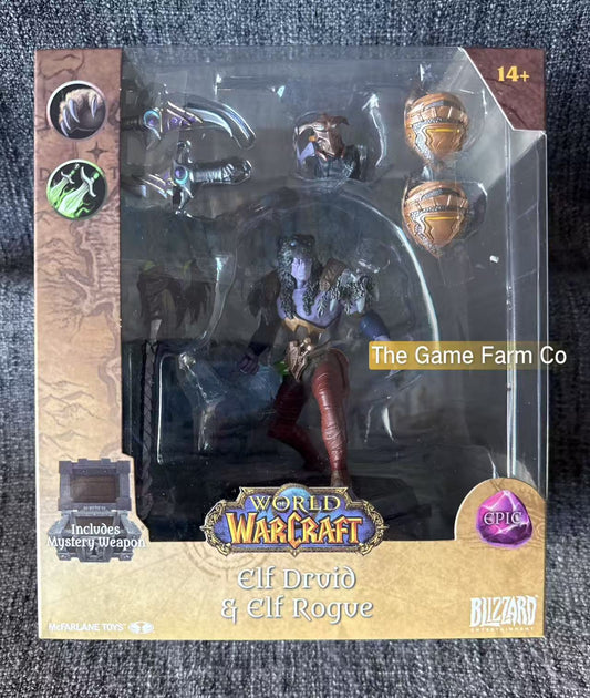 World Of Warcraft Elf Druid & Elf Rogue Statue (BRAND NEW)