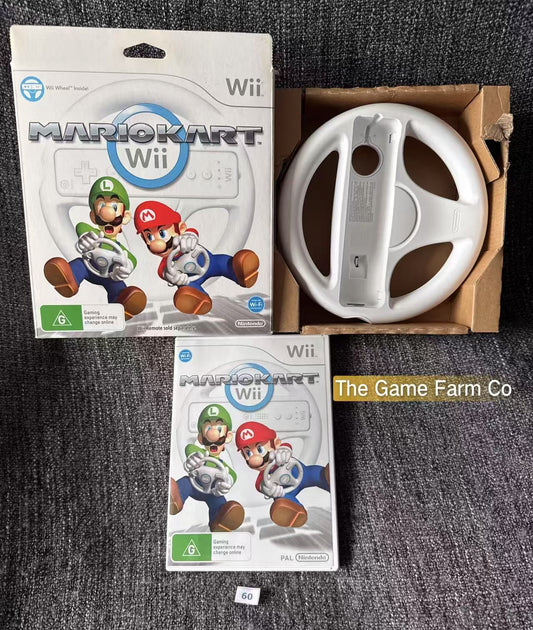 Mario Kart Game & Wheel bundle boxed - Nintendo Wii - Pal Version