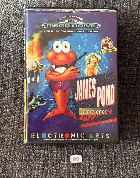 James Pond Underwater Agent  Game - No manual - Sega Mega Drive