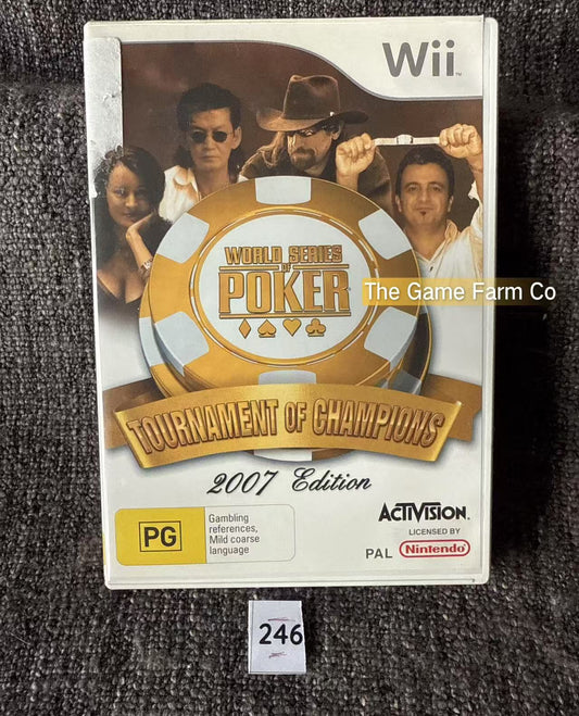 World Series Poker Tournament Of Champions 2007 Edition (Excellent condition)-  Nintendo Wii game