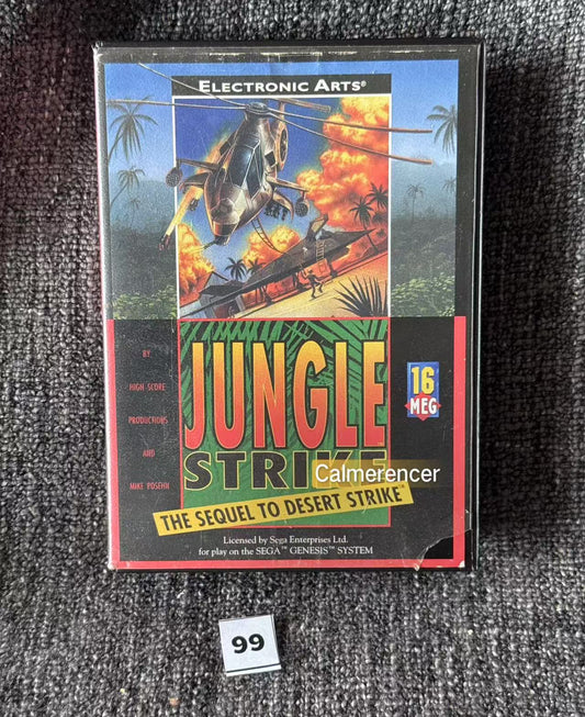 Jungle Strike The Sequel to Desert Strike Game - No manual Sega Mega Drive