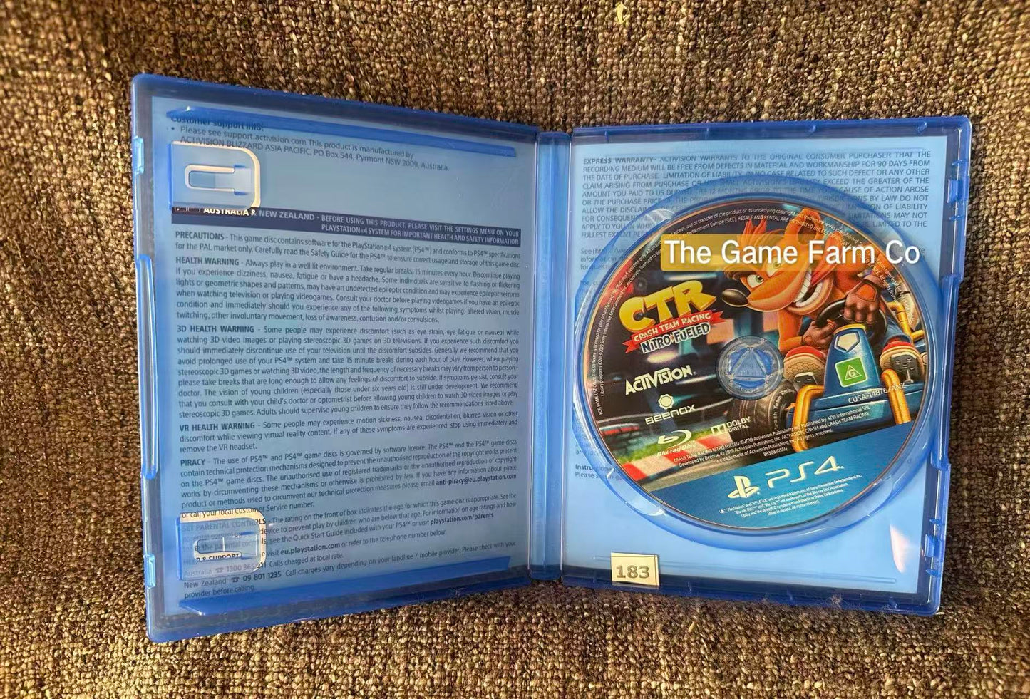 Crash Team Racing Nitro-Fueled Sony PlayStation 4 Complete PAL Tested Used