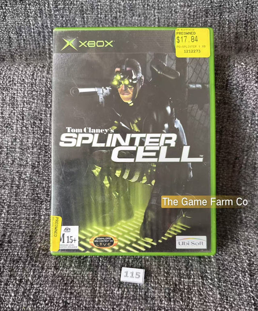 Splinter Cell Game Microsoft Xbox Original