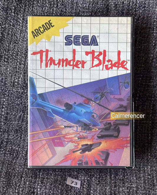 Thunder Blade Game - Sega Master System