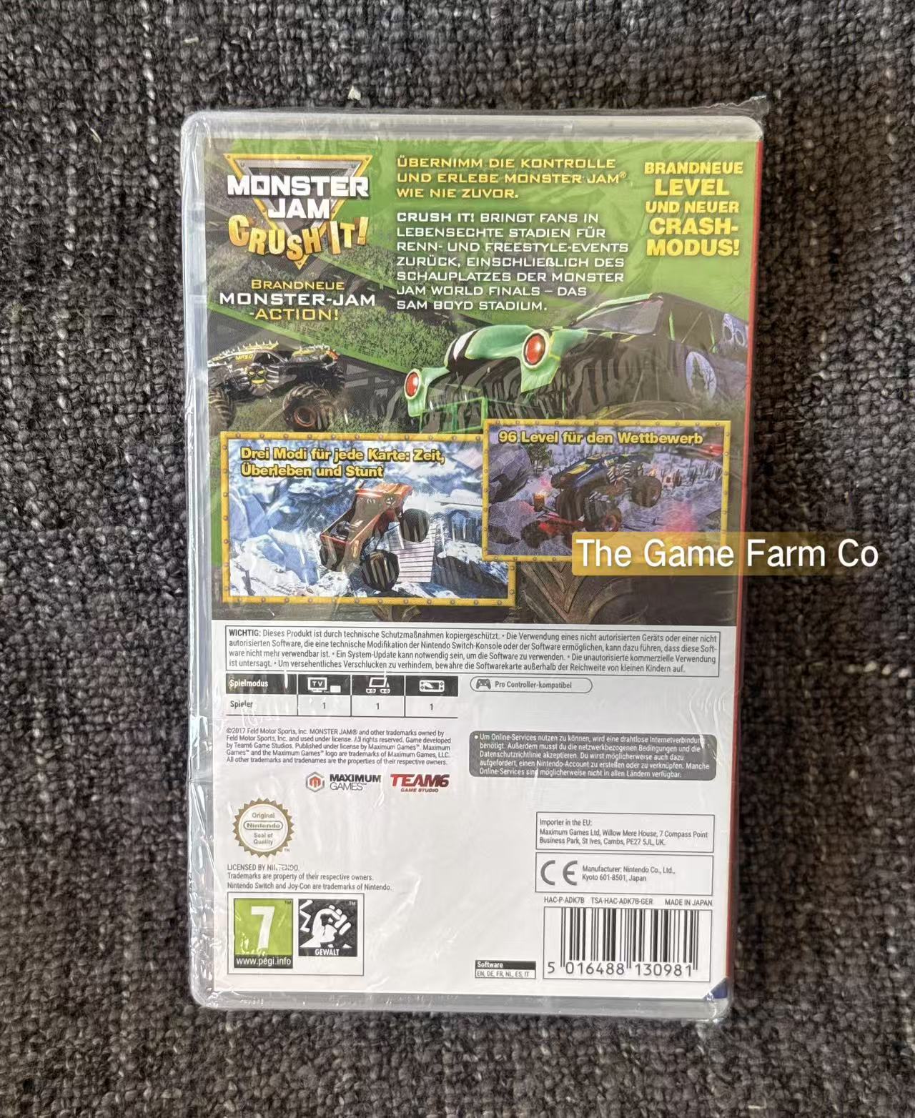 Monster Jam: Crush It! Nintendo Switch Brand New and Sealed Physical Game