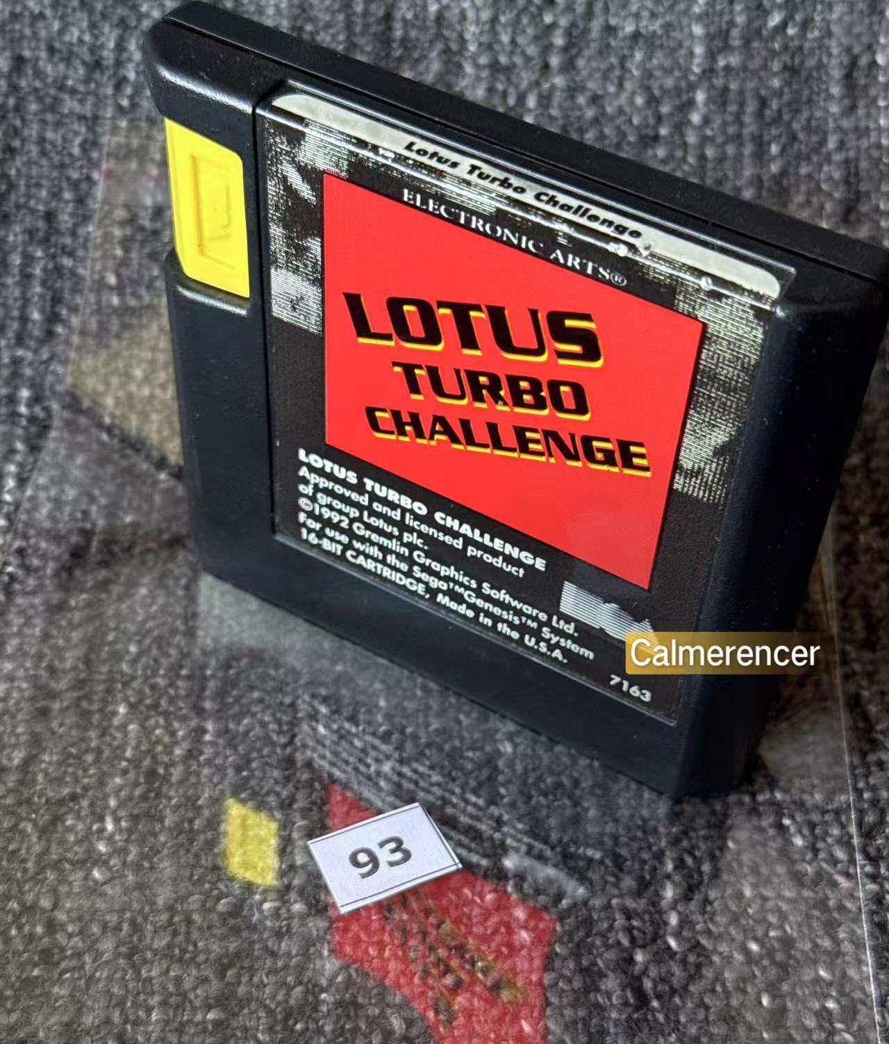 Lotus Turbo Challenge Game (No case) - Sega Mega Drive