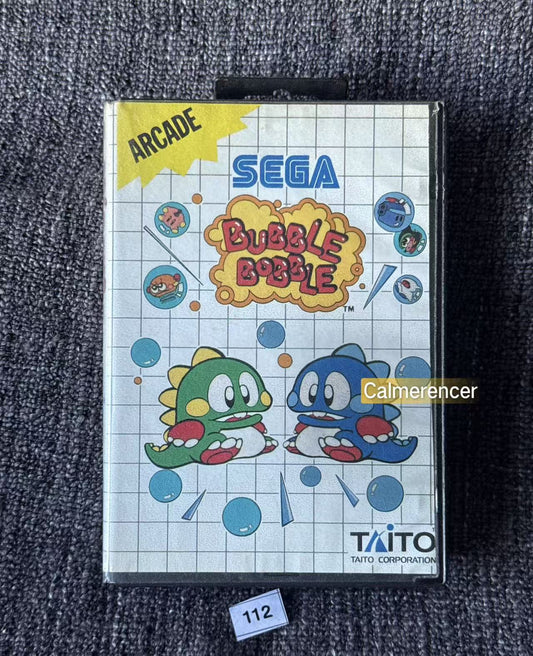 Bubble Bobble Game - Sega Master System